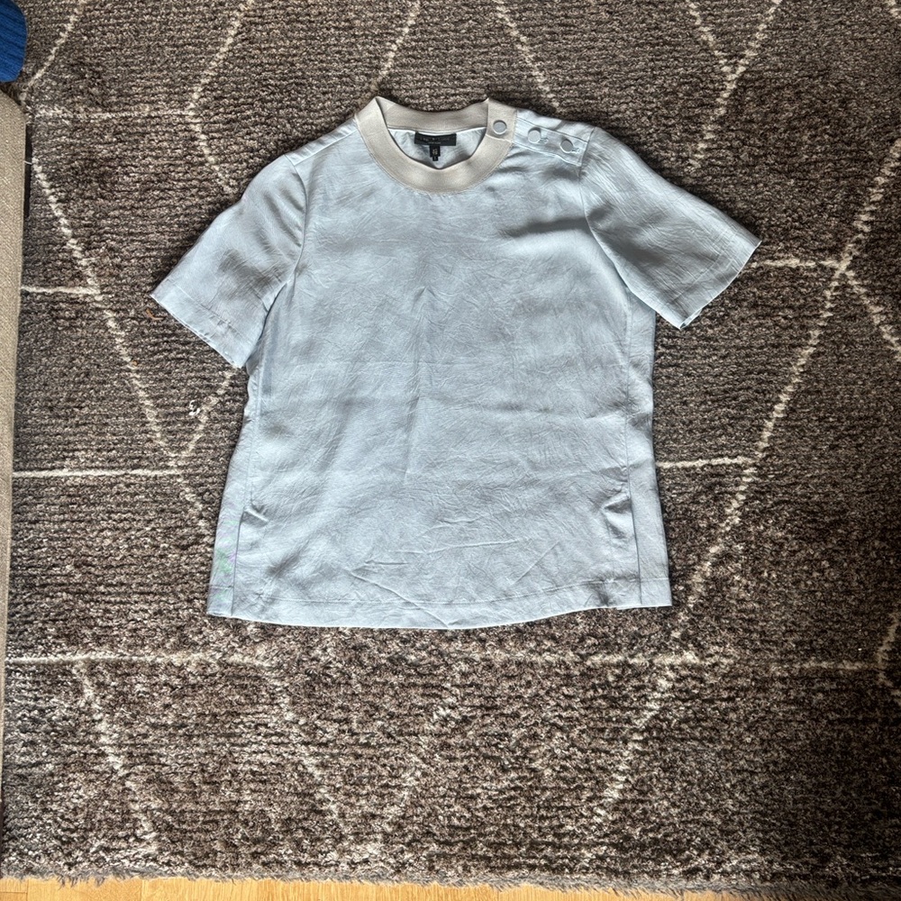 Rag & Bone Sky Blue Silk Shirt